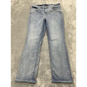 NYDJ Women's Marilyn Straight Jeans,  Light Blue lift tuck